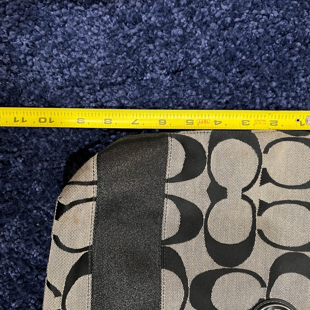 Coach gray and black cloth purse. Great condition. - Picture 7 of 8